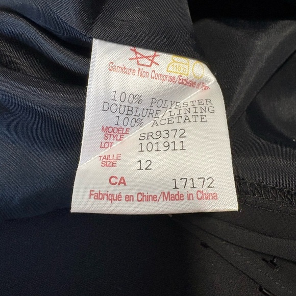 Vintage‎ Jessica Black Cocktail Midi Beaded Dress Size 12 - Picture 11 of 14